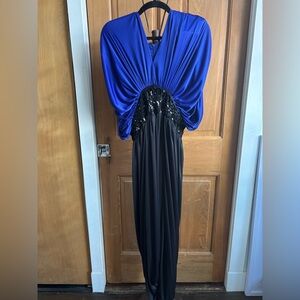 Only Royal Blue and Black Maxi Dress